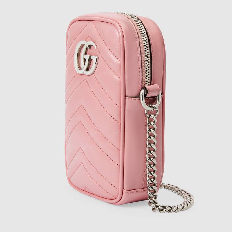 Gucci GG Marmont Mini Shoulder Bag 598597 Pastel pink